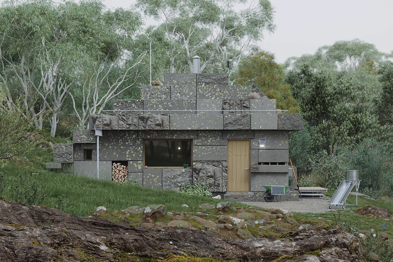 Simulaa, House for Lichen, Central Victoria, Australië, 2023