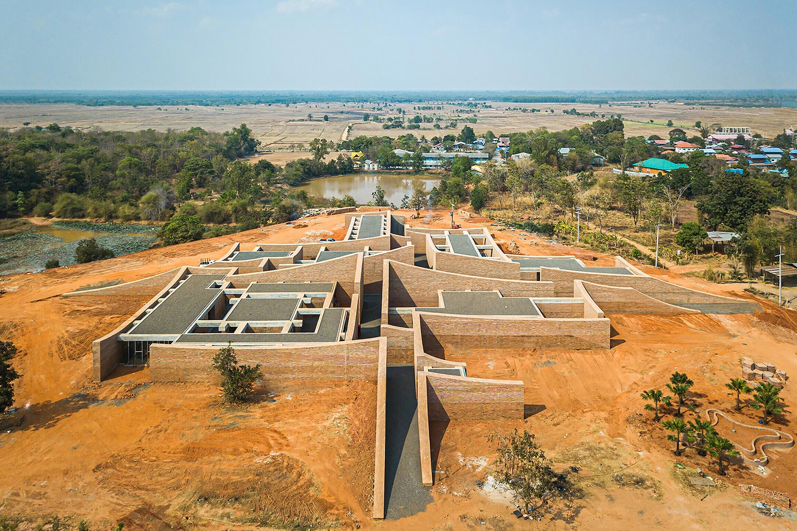 Boonserm Premthada / Bangkok Project Studio, Elephant World Brick Observation Tower, Surin, Thailand, 2020
